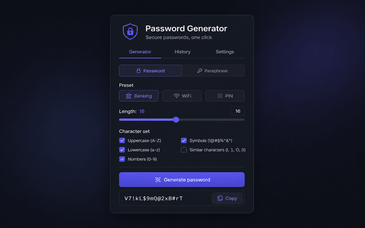 Password Generator screenshot 1